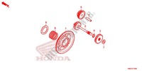 ROUE LIBRE DE DEMARREUR pour Honda FOURTRAX 500 FOREMAN RUBICON Power Steering de 2014