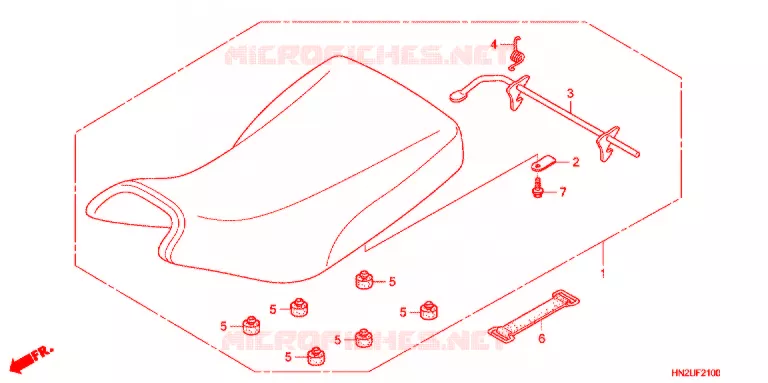 SELLE Honda ATV 500 FOURTRAX 2013  TRX500FPAD