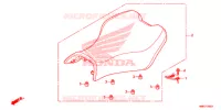 SELLE pour Honda FOURTRAX 680 RINCON de 2014