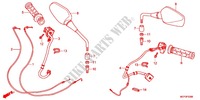 COMMODO   LEVIER   CABLE pour Honda CROSSRUNNER 800 GREY de 2013