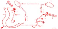 COMMODO   LEVIER   CABLE pour Honda CROSSRUNNER 800 GREY de 2013