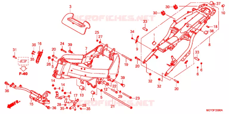 CADRE Honda MOTO 800 CROSSRUNNER 2013  VFR800XD