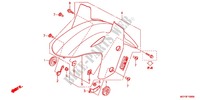 GARDE BOUE AVANT pour Honda CROSSRUNNER 800 WHITE de 2013