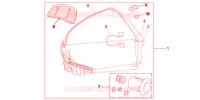 TOP CASE 45L PROMINENCE RED pour Honda VFR 1200 F de 2014