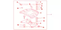 SUPPORT PLATINE ARRIERE pour Honda VFR 1200 F de 2013