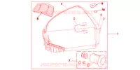 TOP CASE 45L PROMINENCE RED pour Honda VFR 1200 F de 2013