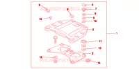 SUPPORT PLATINE ARRIERE pour Honda VFR 1200 DCT de 2013