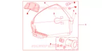 TOP CASE 45L PROMINENCE RED pour Honda VFR 1200 DCT de 2014