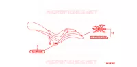 AUTOCOLLANTS pour Honda VT 1300 FURY ABS de 2010