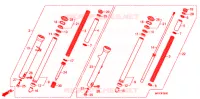 FOURCHE pour Honda VT 1300 FURY ABS de 2010