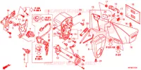 COUVERCLE LATERAL   OUTILS   CONTACTEUR A CLES pour Honda VT 1300 STATELINE de 2013
