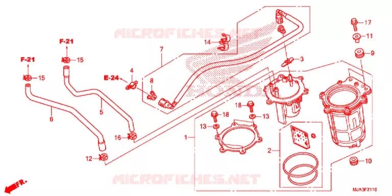POMPE A ESSENCE (VT750C/C2S/CA/CS) Honda MOTO 750 SHADOW 2013  VT750C2SD