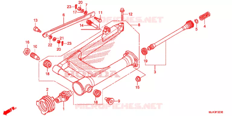 BRAS OSCILLANT (VT750C/C2S/CA/CS) Honda MOTO 750 SHADOW 2013  VT750CSD