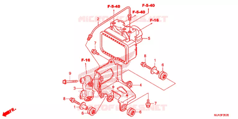 MODULATEUR ABS Honda MOTO 750 SHADOW 2013  VT750CSD