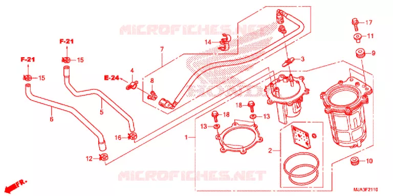 POMPE A ESSENCE (VT750C/C2S/CA/CS) Honda MOTO 750 SHADOW 2013  VT750CSD