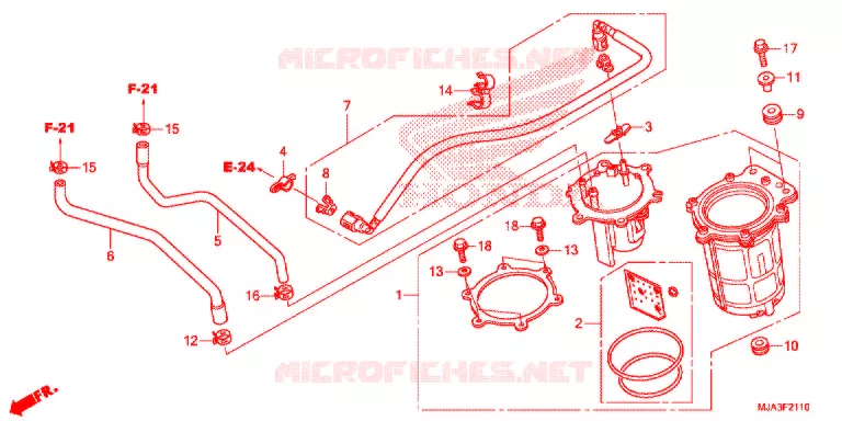 POMPE A ESSENCE (VT750C/C2S/CA/CS) Honda MOTO 750 SHADOW 2013  VT750CSD