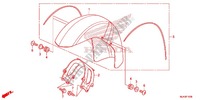 GARDE BOUE AVANT (VT750C/CA/CS) pour Honda SHADOW VT 750 de 2013