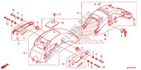 GARDE BOUE ARRIERE (VT750S) pour Honda VT 750 S de 2013
