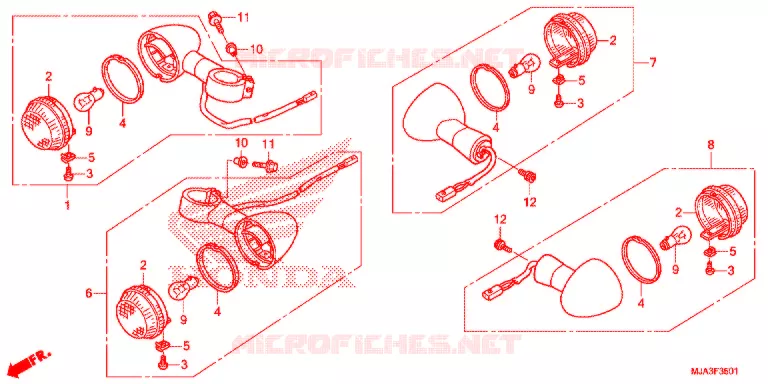 CLIGNOTANT (VT750C2S/S) Honda MOTO 750 VT 2013  VT750SD