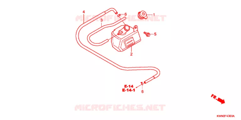 VASE D'EXPANSION Honda SCOOTER 125 PCX 2013  WW125D