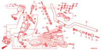 GUIDON   TE DE FOURCHE pour Honda CB 1000 R ABS RED de 2014