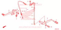 PEDALE pour Honda CB 1000 R ABS RED de 2014