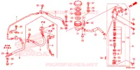 MAITRE CYLINDRE DE FREIN ARRIERE pour Honda CB 1000 R ABS ROUGE de 2014