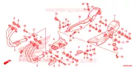 SILENCIEUX D'ECHAPPEMENT pour Honda CB 1000 R ABS de 2014