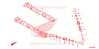 ARBRE A CAMES   SOUPAPE pour Honda CB 1000 R ROUGE SIENNE de 2014