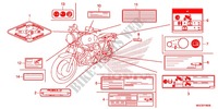 ETIQUETTE DE PRECAUTIONS pour Honda CB 1100 ABS NERO LUCIDO de 2014