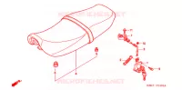 SELLE BIPLACE pour Honda CB 250 POLICE de 2004