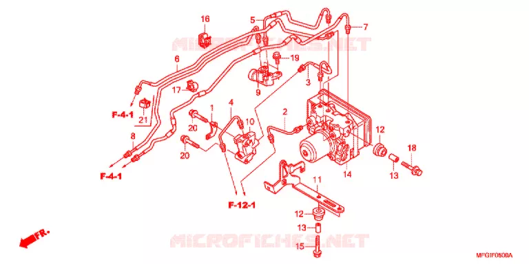 MODULATEUR ABS Honda MOTO 600 HORNET 2010  CB600FA3A