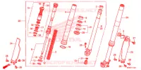FOURCHE (CRF250RE) pour Honda CRF 250 R de 2014