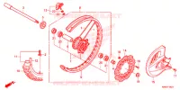 ROUE AVANT pour Honda CRF 250 R de 2014