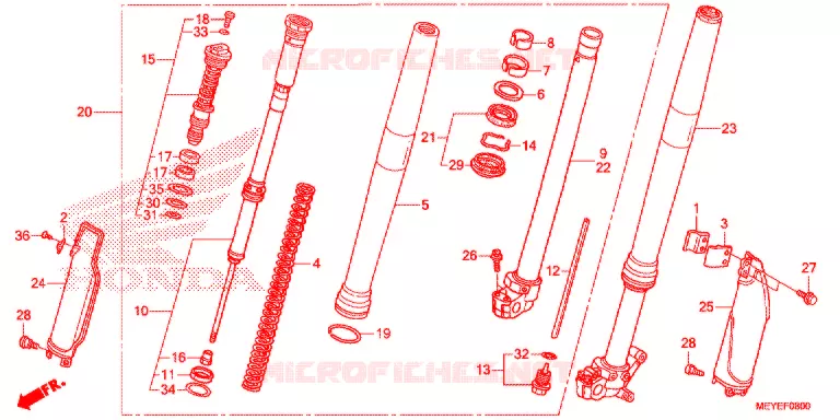 FOURCHE Honda MOTO 450 CRF 2017  CRF450XE
