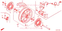 ROUE AVANT pour Honda CBR 1000 RR ABS BLACK de 2014