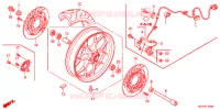 ROUE AVANT pour Honda CBR 1000 RR SP ABS TRICOLORE de 2014