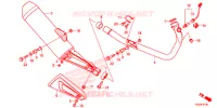 SILENCIEUX D'ECHAPPEMENT pour Honda CBR 250 R ABS REPSOL de 2015