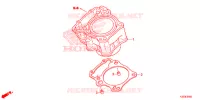 CYLINDRE pour Honda CBR 250 R ABS de 2015