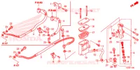 MAITRE CYLINDRE DE FREIN ARRIERE pour Honda CBR 250 R ABS de 2015