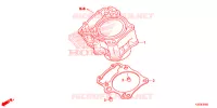 CYLINDRE pour Honda CBR 300 ABS REPSOL de 2015