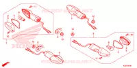 CLIGNOTANT pour Honda CBR 300 REPSOL de 2015