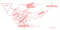 AUTOCOLLANTS ('04 '06) pour Honda CBR 600 F4i de 2006