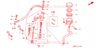 MAITRE CYLINDRE DE FREIN ARRIERE pour Honda CBR 600 F4i de 2006