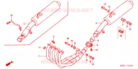 SILENCIEUX D'ECHAPPEMENT pour Honda CBR 600 F4i de 2006