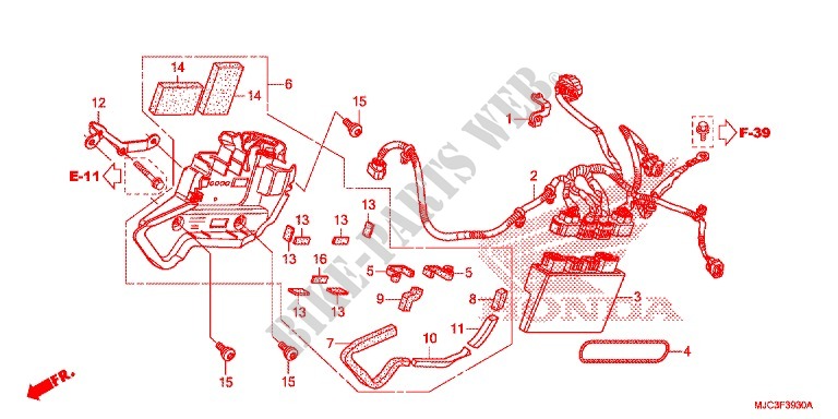 UNITE ABS (CBR600RA) pour Honda CBR 600 RR ABS TRICOLORE de 2014