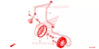 ALTERNATEUR pour Honda CBR 650 F ABS HRC TRICOLOR 35KW de 2014