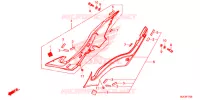 COUVERCLES LATERAUX pour Honda CBR 650 F ABS de 2015