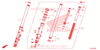 FOURCHE pour Honda CBR 650 F TRICOLOR de 2015