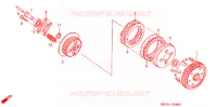 EMBRAYAGE pour Honda GL 125 de 2007